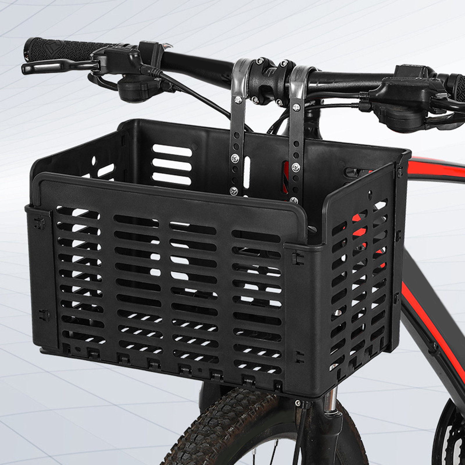 1pc Sturdy Useful Durable Practical Bike Front Basket Electric Bike Basket Bike Storage Holder Bike Accessory