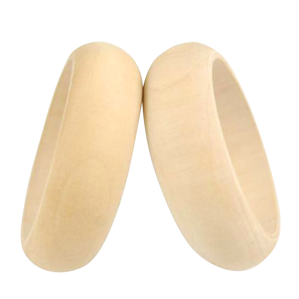 2pcs Blank Unfinished Wooden 8