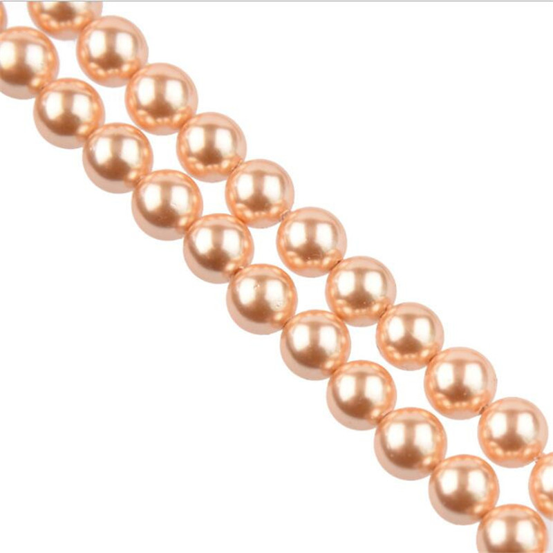 Wholesale OlingArt 4 6 8 10 12 14mm round Red multicolor Glass imitation pearl DIY Earrings Bracelet necklace jewelry making