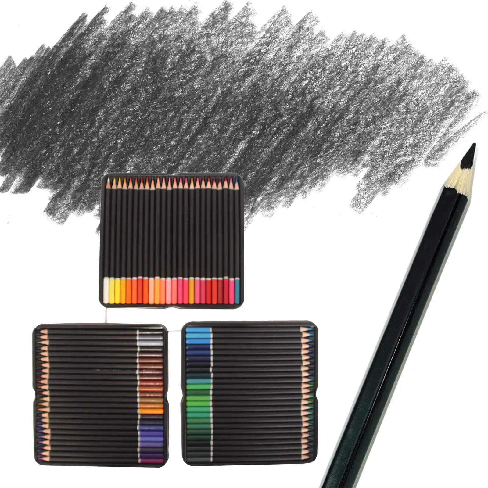 72Color Professional Oil Color Pencils Colorful Oil Pencil For School Draw Sketch Art Supplies
