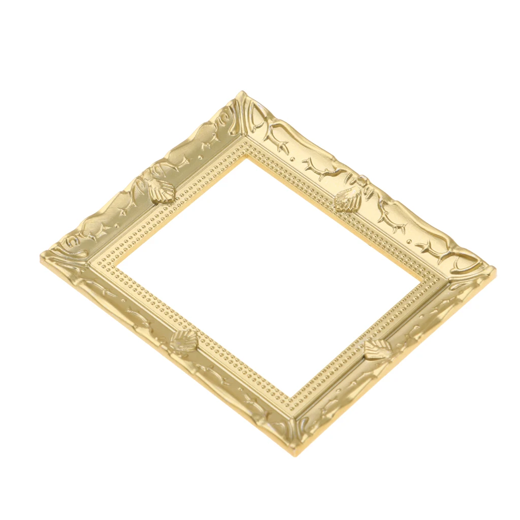 1:12 Scale Golden Photo Frame Picture Frame, Golden, Dollhouse