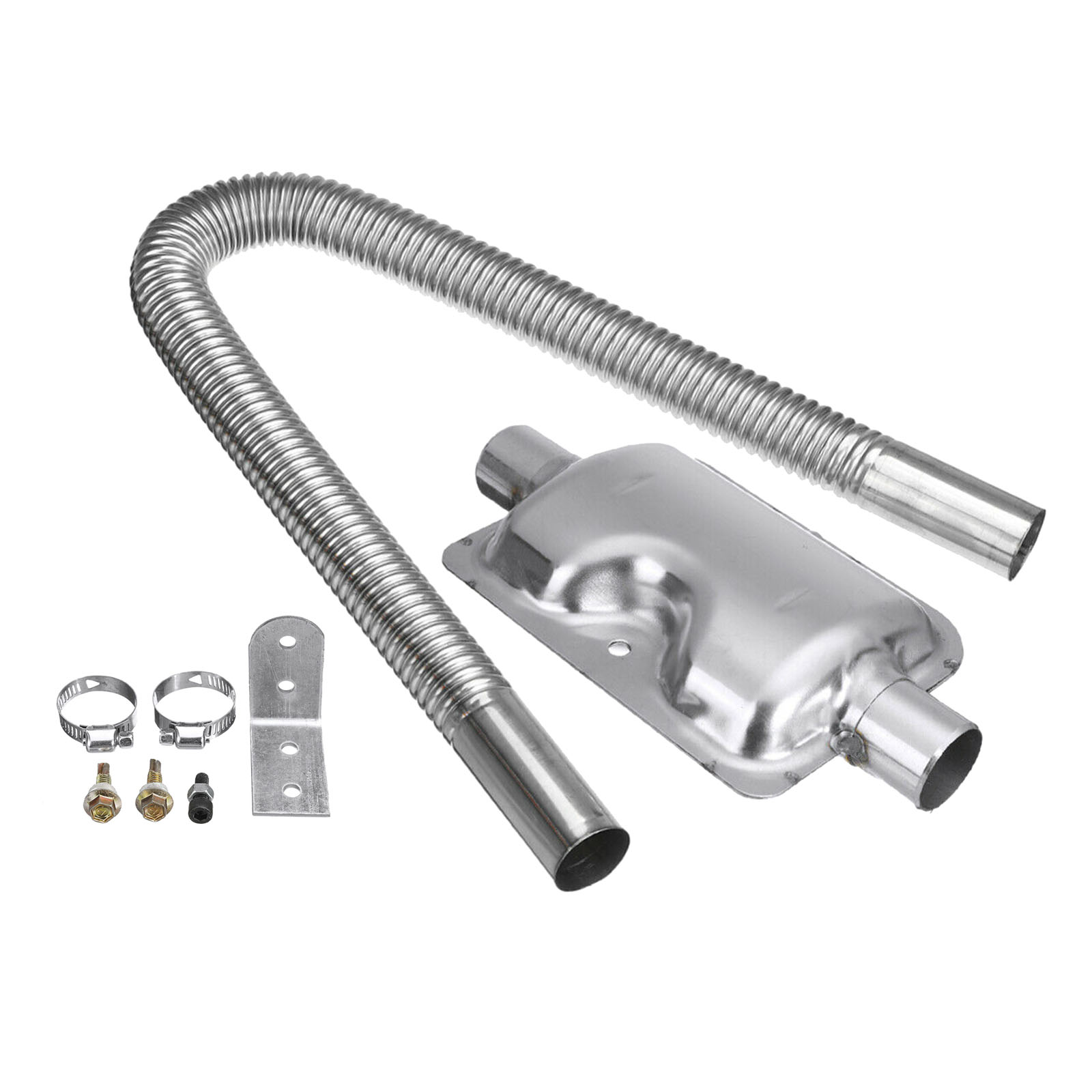 Exhaust Pipe Silencer Muffler Kit Clamps for Parking Air  Heater