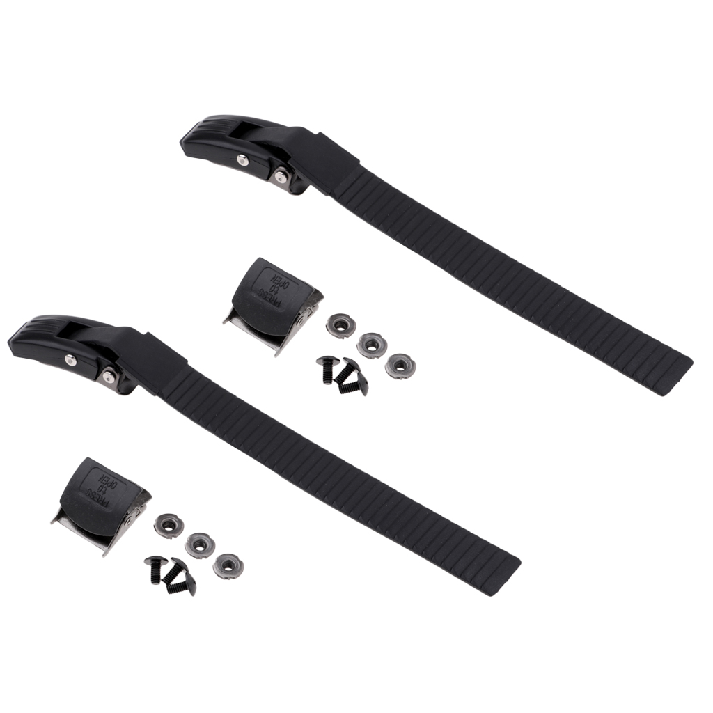 2X Replacement PP Roller Skate Energy Strap Buckle with Screws Nut Repair Set