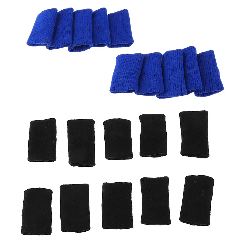 10 Pieces Protect Basketball Support Finger Protective Sleeves