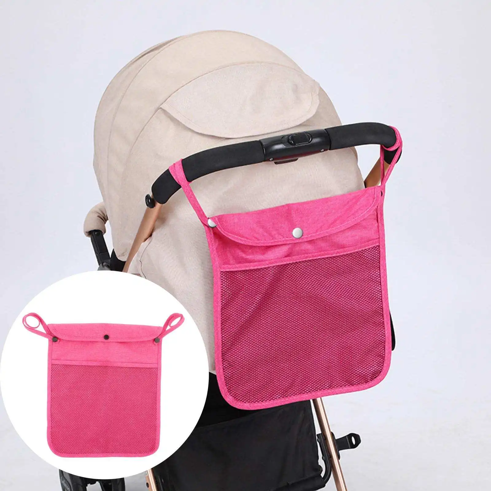 Baby Stroller Organizer Bottle Holder Small Diaper Bags Maternity Nappy Bag Pouch Accessories For Portable Baby Carriage
