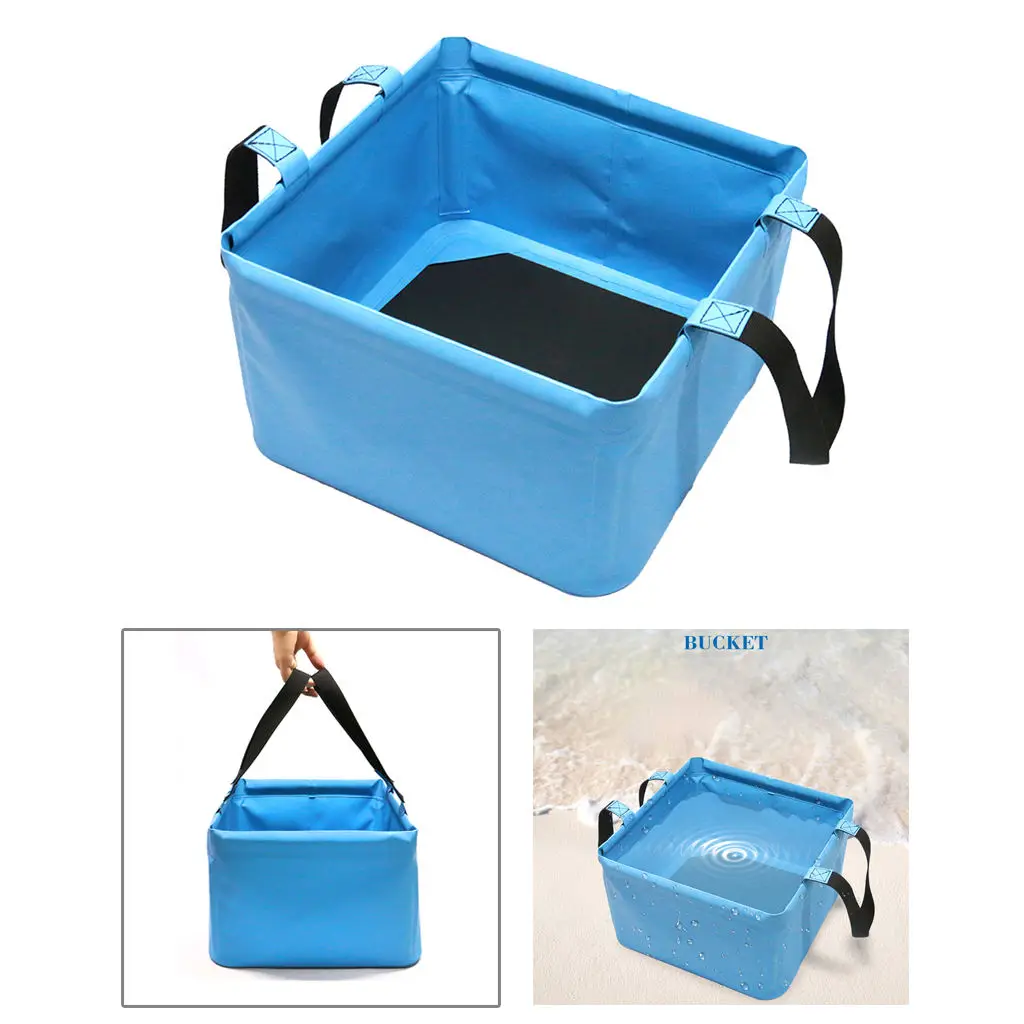 18L Collapsible Wash Basin Foot Washbasin Travel Fishing Hiking Outdoor Camping Protable Folding Bucket Water Container