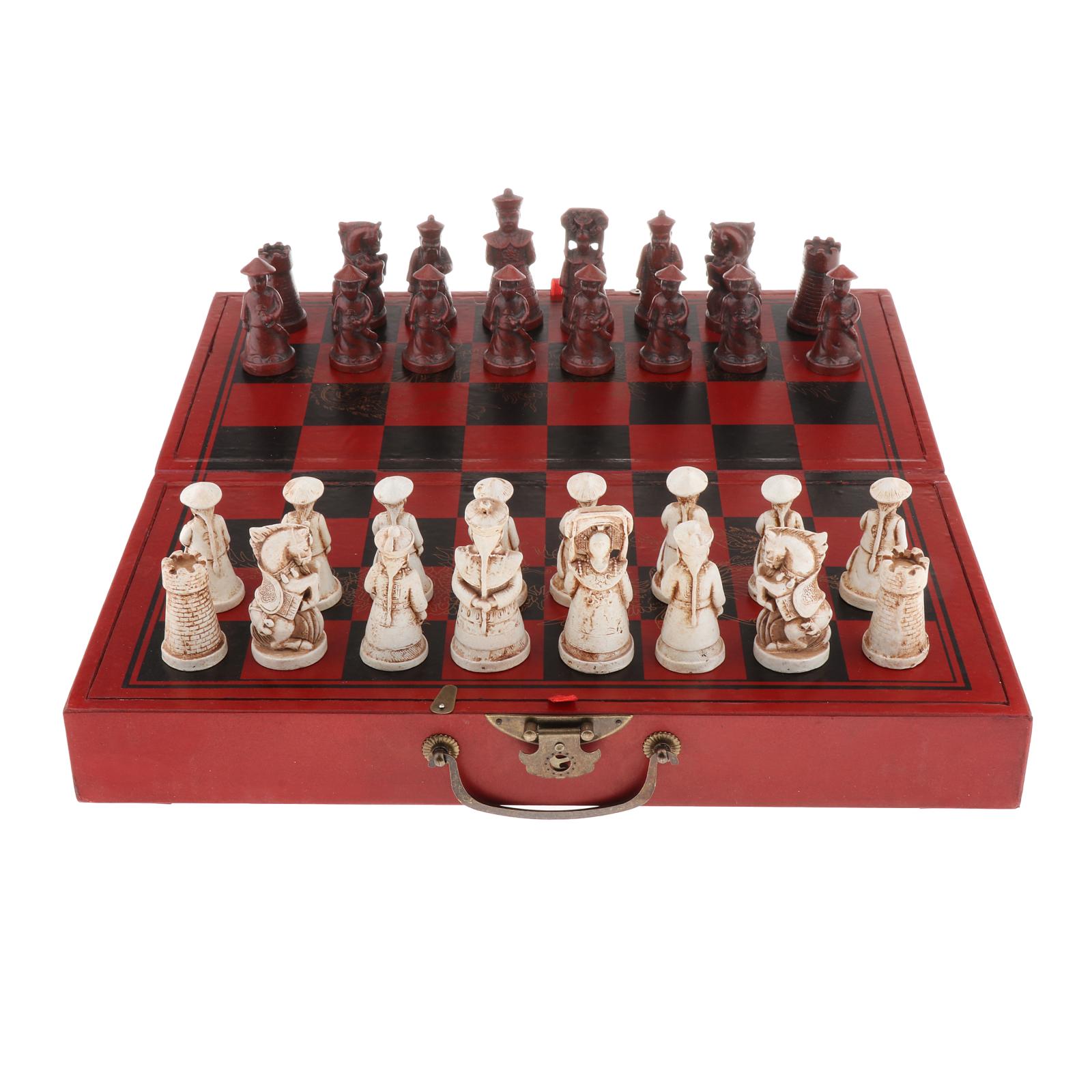 Chess Set King Queen Chess Game Family Entertainment Board Game 2 Players