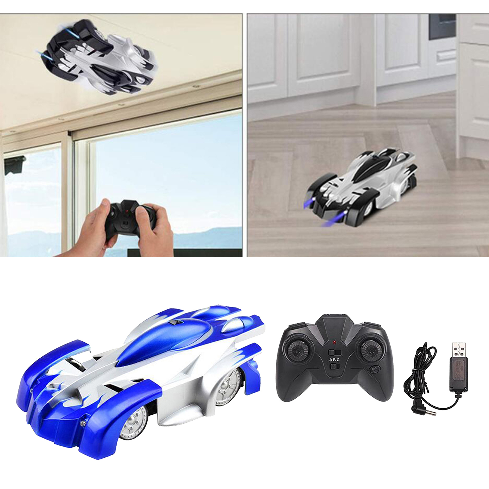 Wall Climbing Car  Ceiling 360° Rotating Anti Gravity Electric Toy Cars for Kids with Led Lights Holiday Gifts