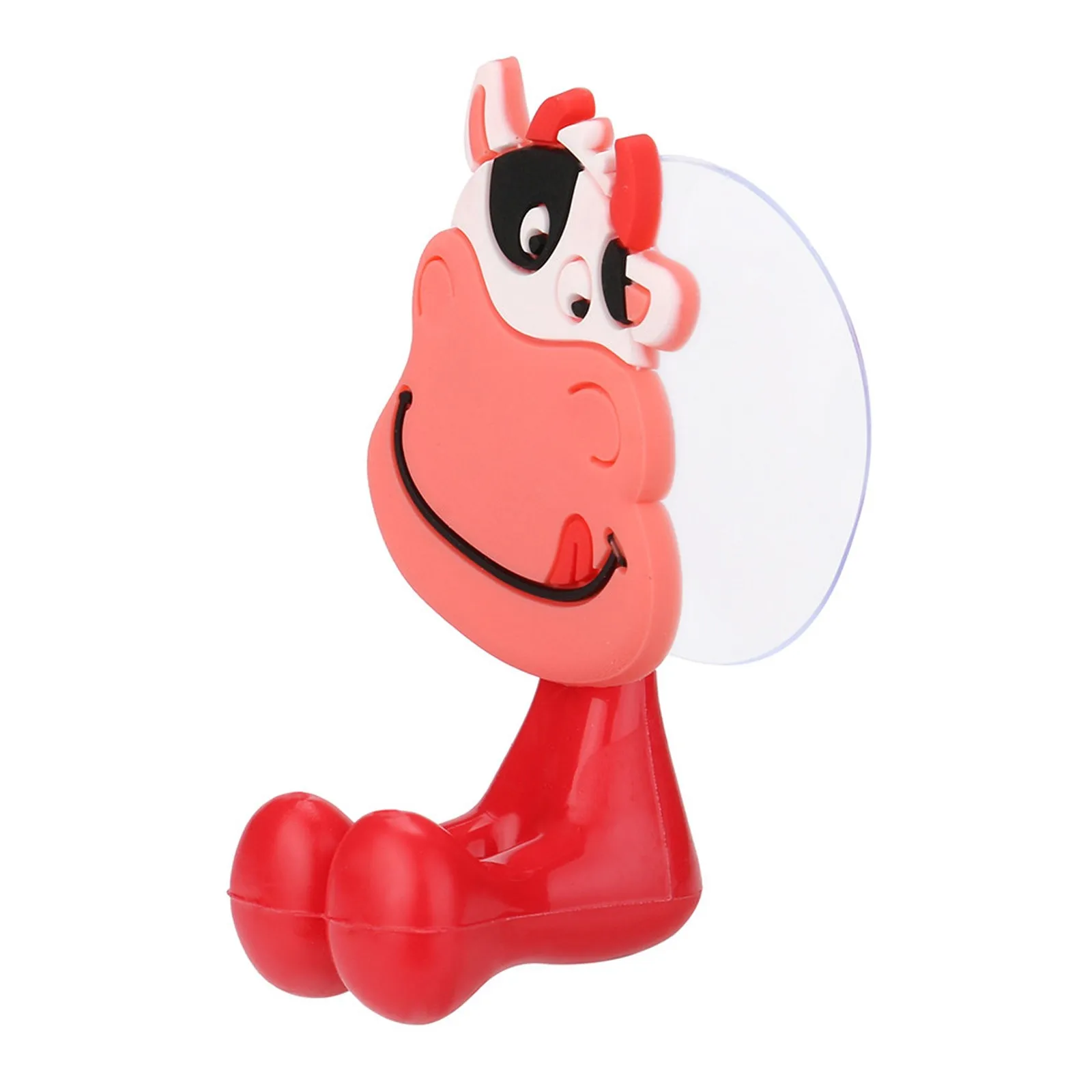 1PC Cute Cartoon Toothbrush Holder Suction Cup Wall Mounted Silicone Plug Hook 