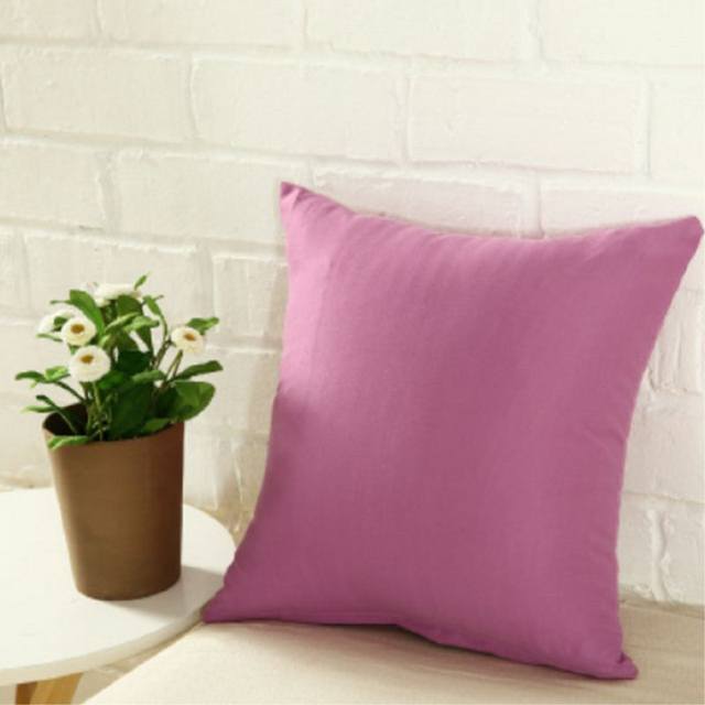 Coliang Throw Pillow Case, Colorful Multi-Color Optional Soft Plain Cushion  Solid Pillow Sofa Cushion Office Cushion Pillow Cover 50x50CM(No Insert) 