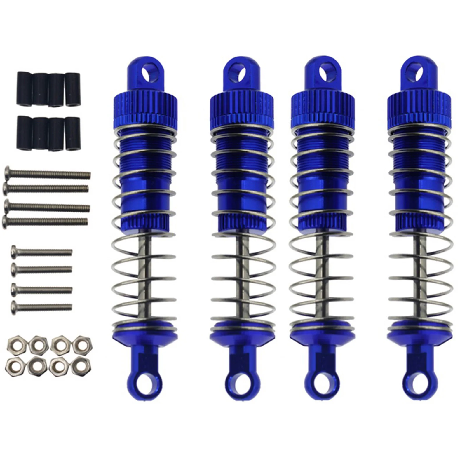 4 Piece Aluminum Shock Absorber Sets Front Rear 65 Mm for RC 1/16 WPL C14 C24 MN90