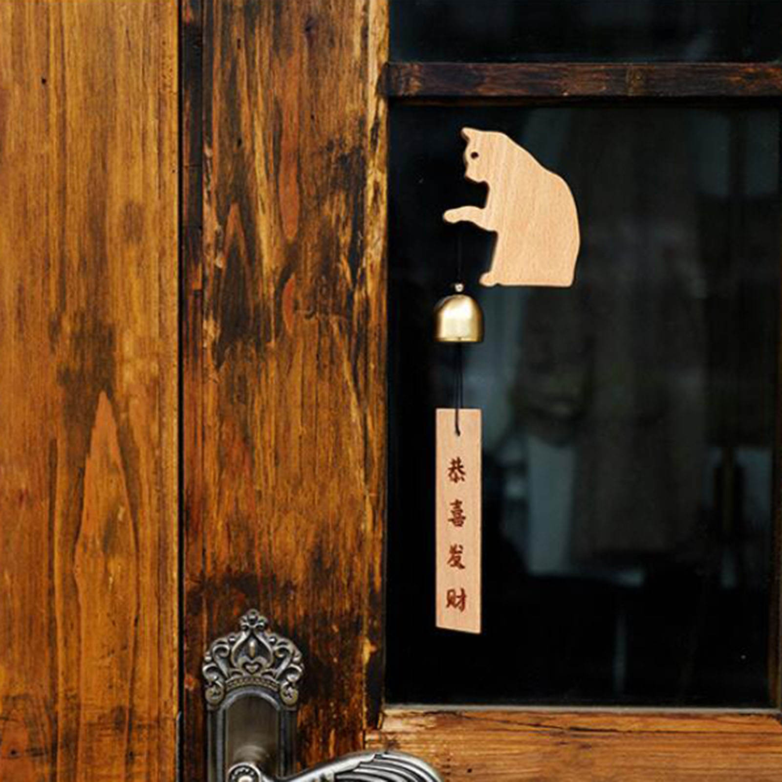 Japanese Style Doorbell Wind Chime Decorative Fortune Cat Shopkeepers Bell Door Opening Entry Doorbell Chime for Business