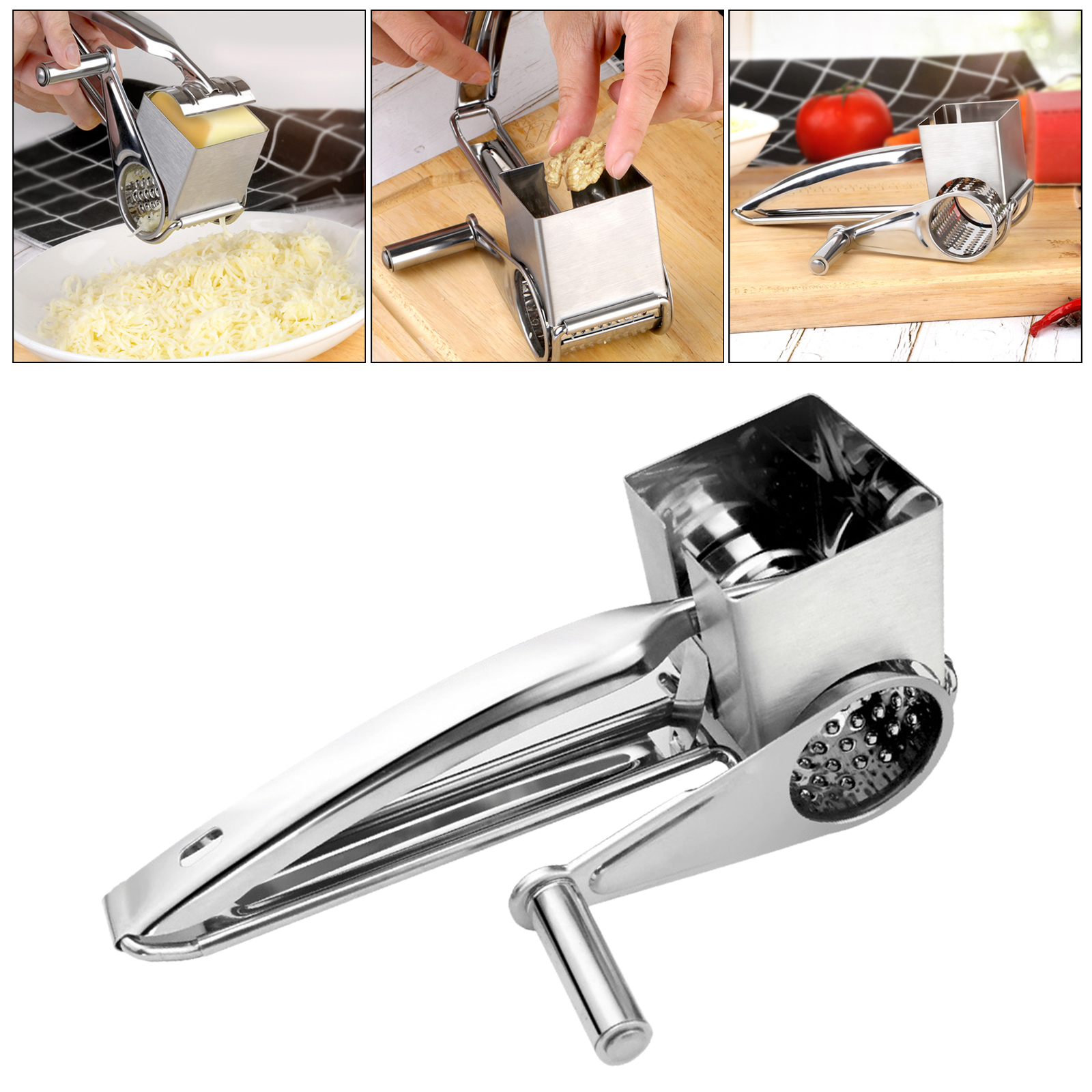 Cheese Grater Crushed Walnuts Peanut Crusher Mill Cutter with 3 Sharp Blades