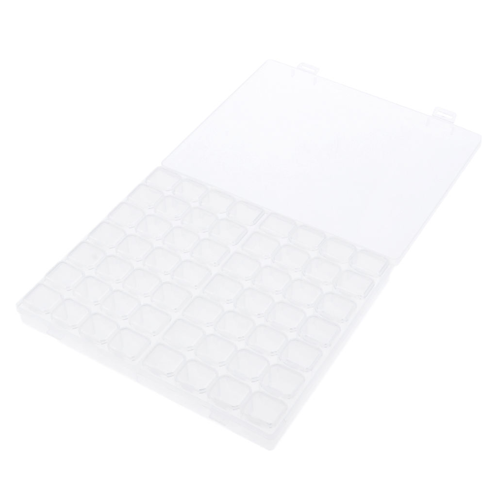 Nail Art Tools Jewelry Storage Box, 56 Compartment Rhinestone Organizer