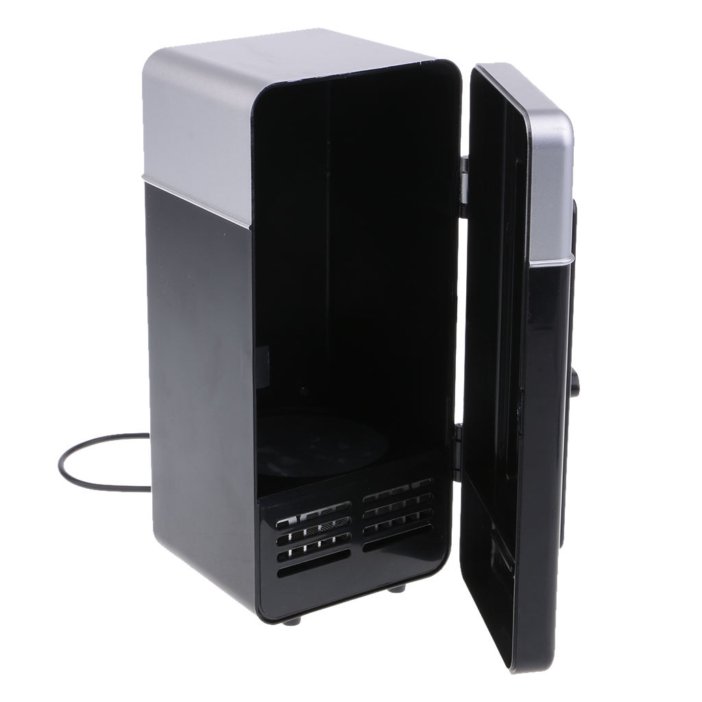 Portable Car Mini Fridge 5V Heat and Cool USB Refrigerator LED Light