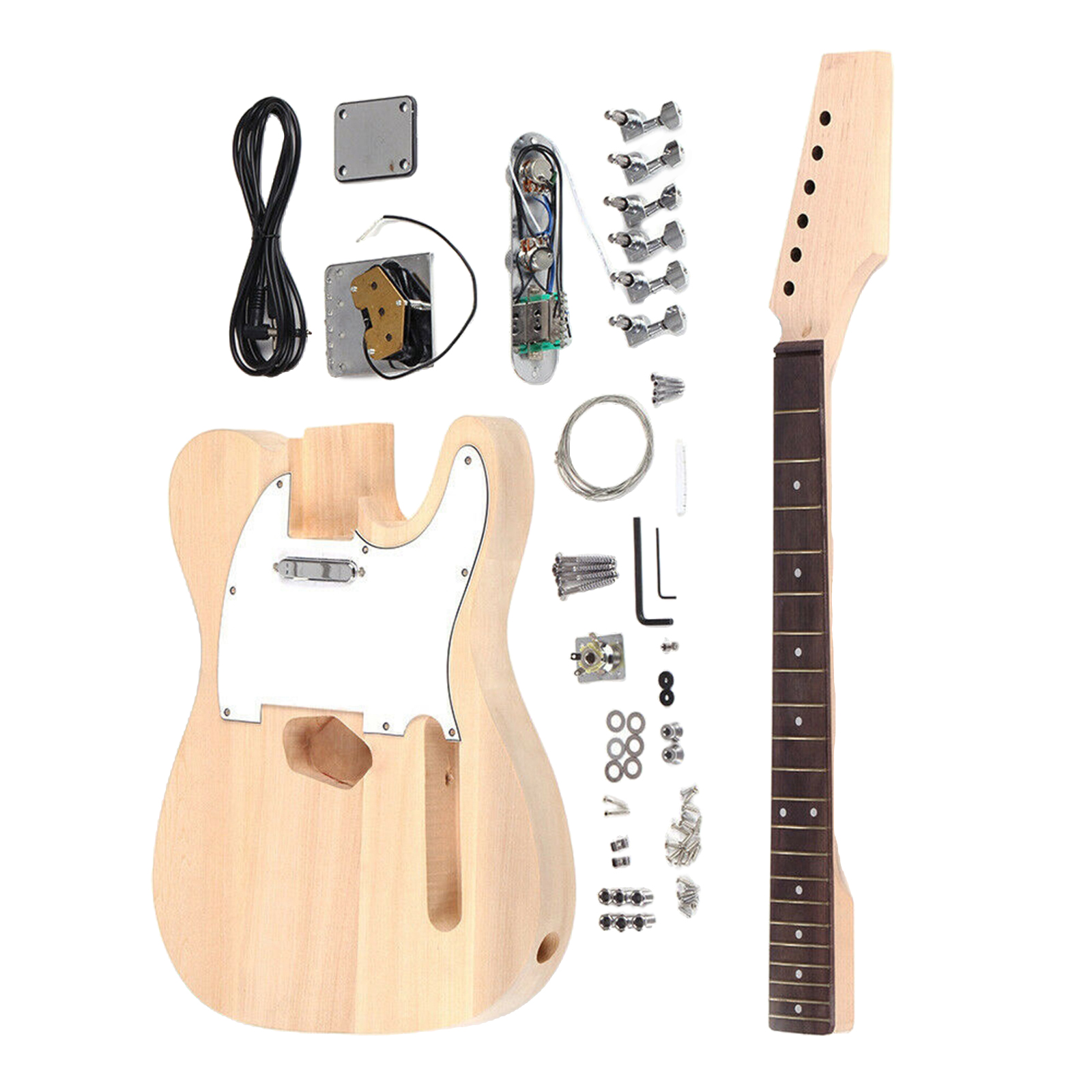 Wood Electric Guitar Kit with Rosewood Fingerboard, Accessory