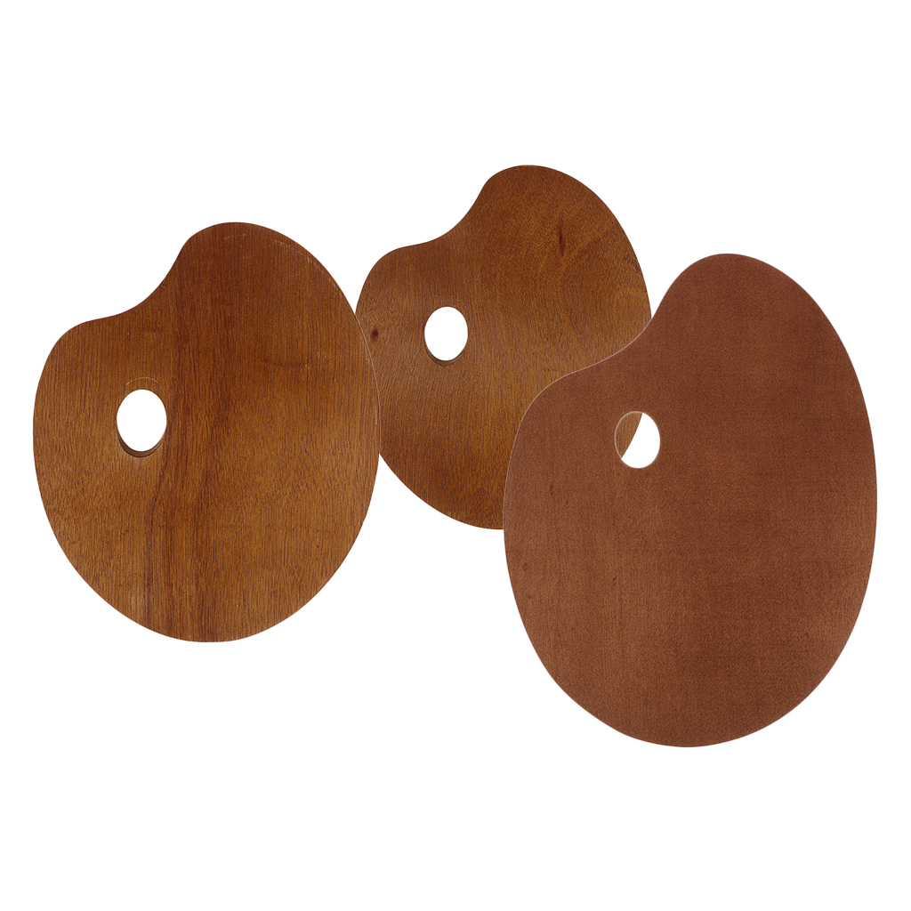 Unpainted Wooden Artist Paint Mixing Palette Makes Cleanup Easy For DIY Painting