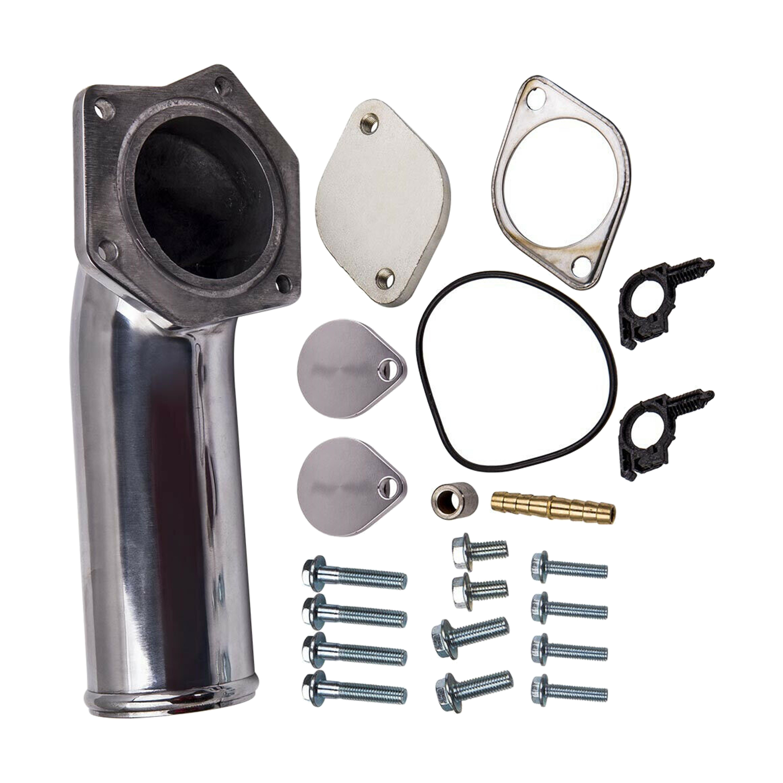 EGR Valve Kit with Intake Elbow Engine Cooler & Throttle Valve Kit Power stroke  For Ford 6.4L F250 08-2010