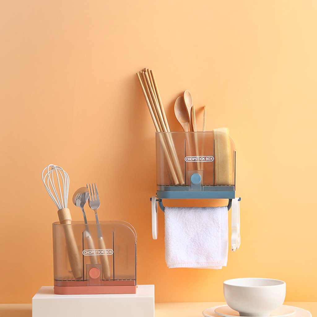 Wall Mount / Free Standing Utensil Drying Racks for Spoons Forks Chopsticks Flatware Organizer Cookware Cutlery Holder