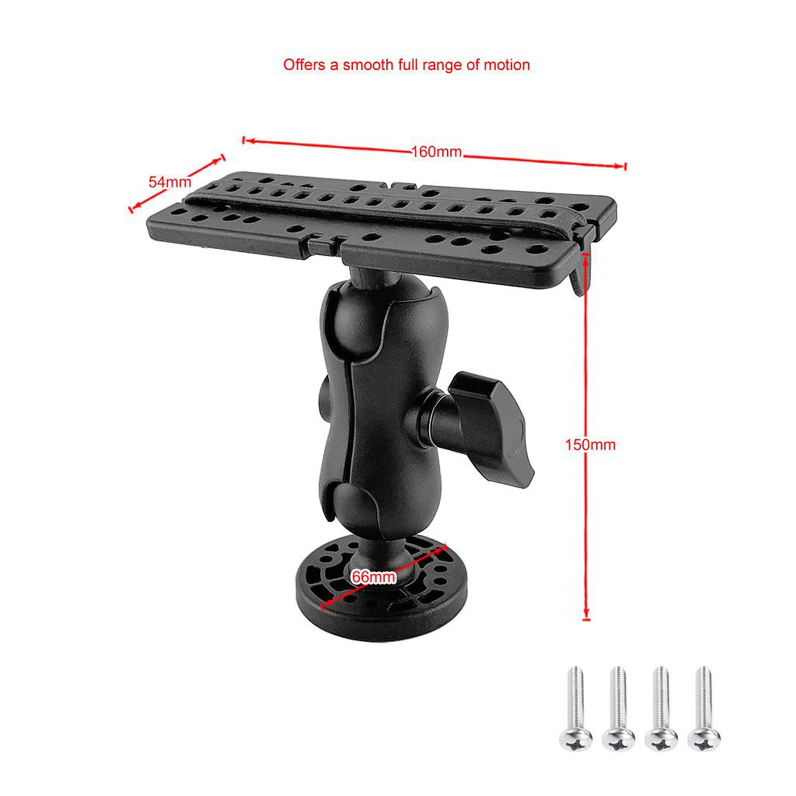 Boat Fishfinder Bracket Boat 360 Degree Fishfinders Swivel Ball Mounts Universal for Garmin