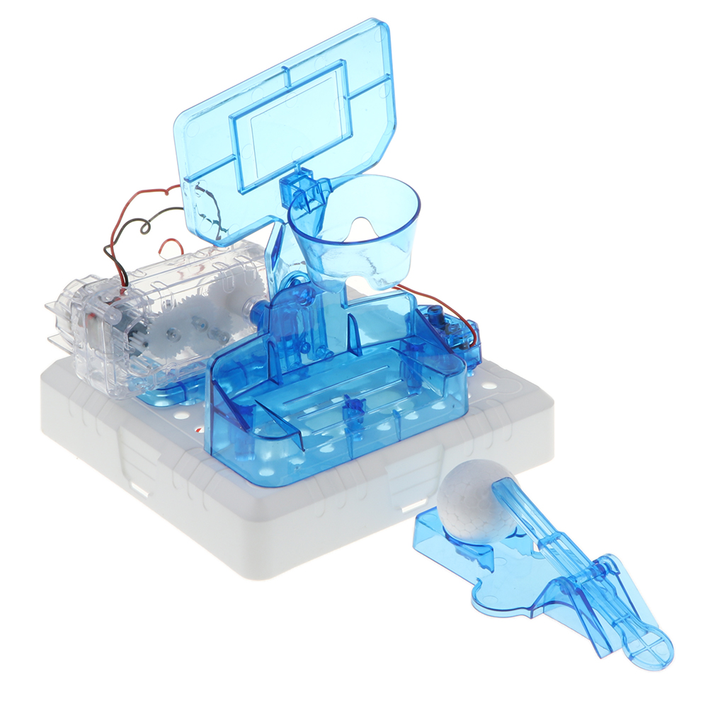 Plastic Electronic Circuits Building Kits Shooting Basketball Set Kids Toy
