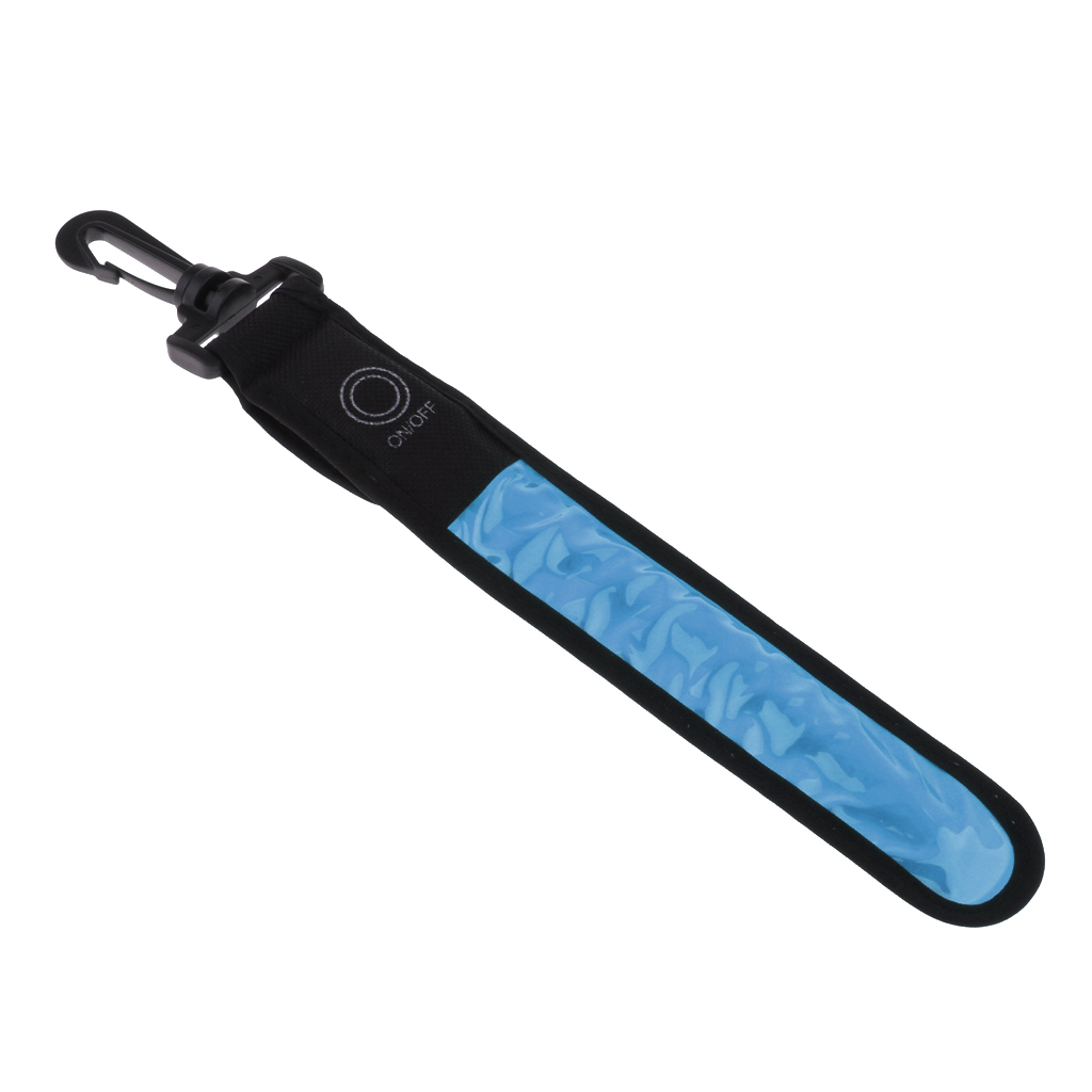 Backpack Reflective Strip Cycle Hiking School Bag Night LED Reflector Light for Outdoor Cyclists, Joggers, Students