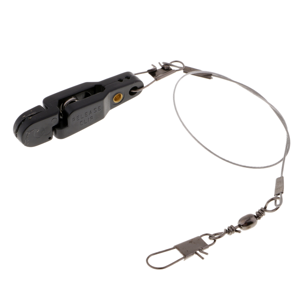 Heavy Tension Snap Release Clip with Leader for Weight, Planer Board, Kite,