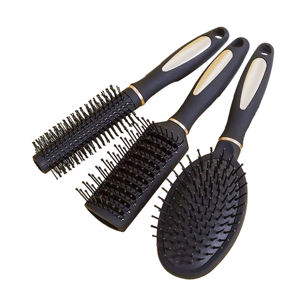 3 Pieces Hairbrush  Combs Hair Comb Kit for Wet and Dry Hair