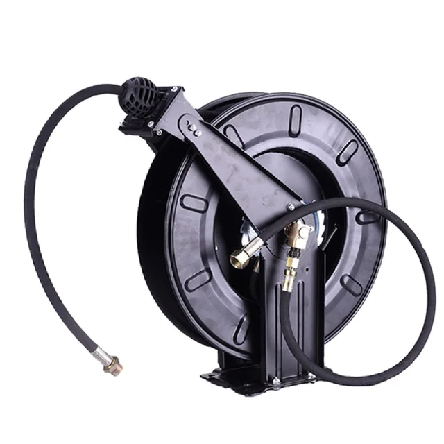 15-30m Large Flow Automatic Air Hose Reel Retractable Telescopic Pipe Winder  Pneumatic Tool For Automotive Repairing - Plumbing Hoses - AliExpress