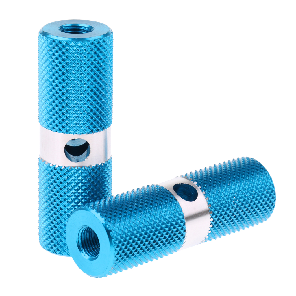 2 pieces BMX pegs for 10mm 3/8 inch axle thread bikes 70mm length BMX pegs