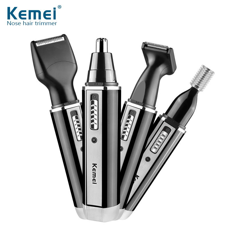 Best of Kemei 4 In 1 Professional Electric Rechargeable Nose And Ear Hair Trimmer Shaver Temple Cut Personal Care Tools For Men Reviews & Tips