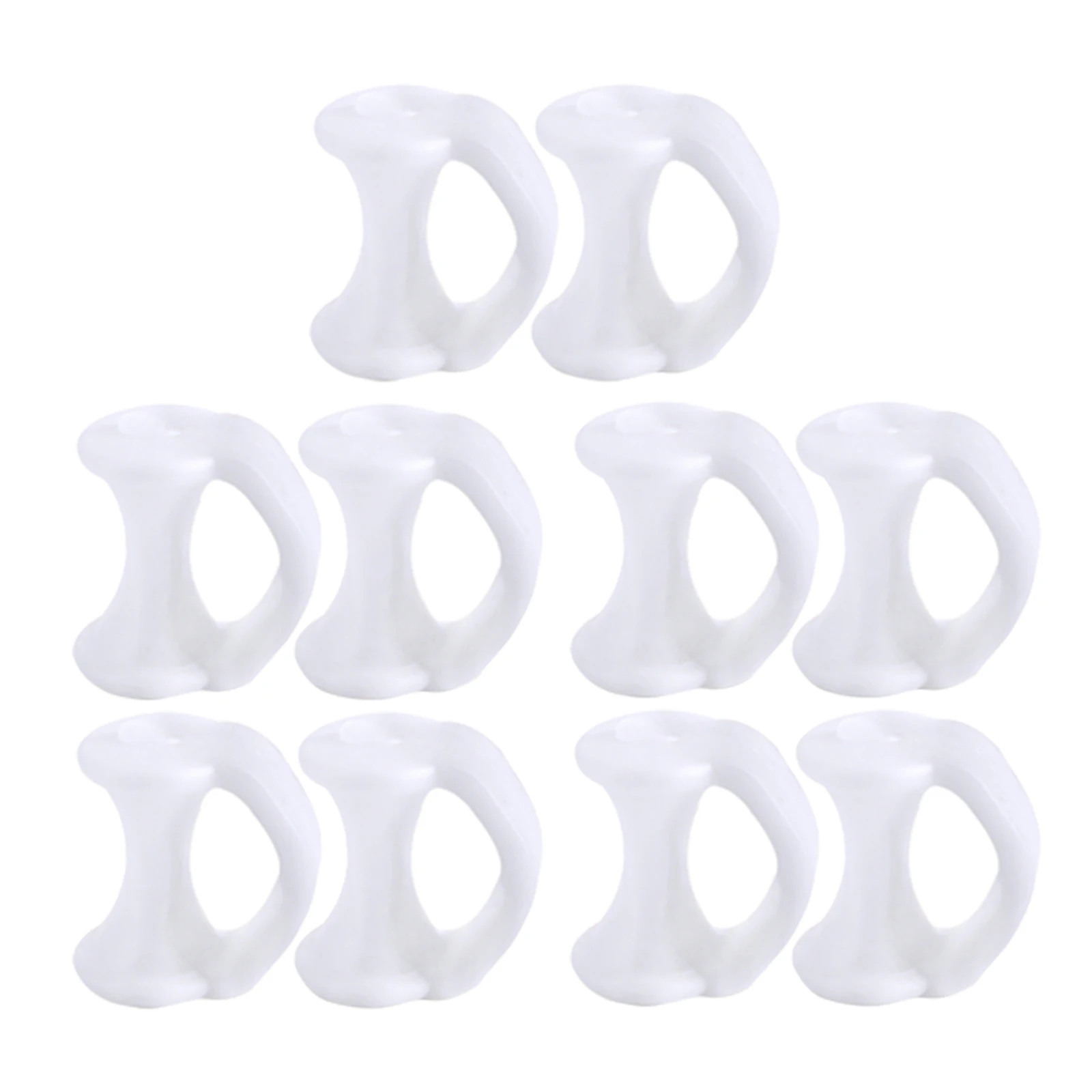 10 Packs Sleeves Pinky Toe Corrector Toe Separators for Overlapping Toes
