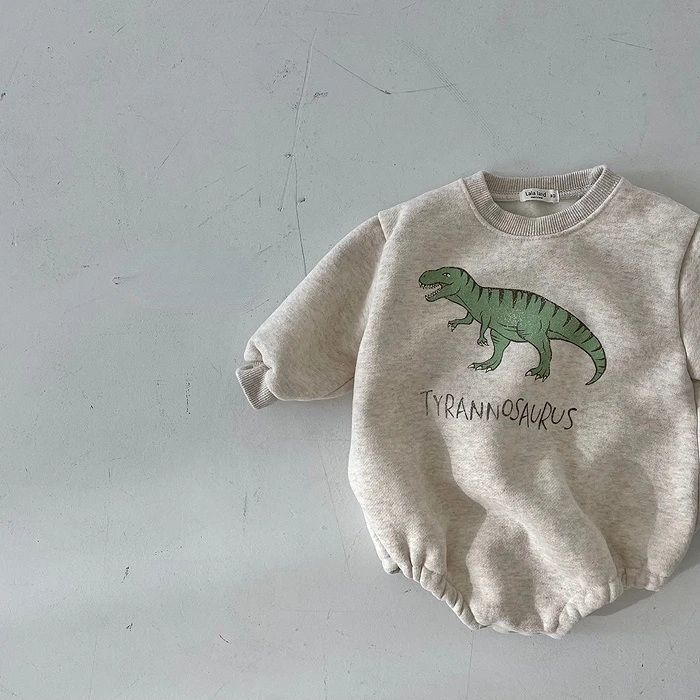 black baby bodysuits	 Korean winter clothes new Jumpsuit for boys and girls cute dinosaur clothes  baby clothes  baby boys clothes Baby Bodysuits expensive