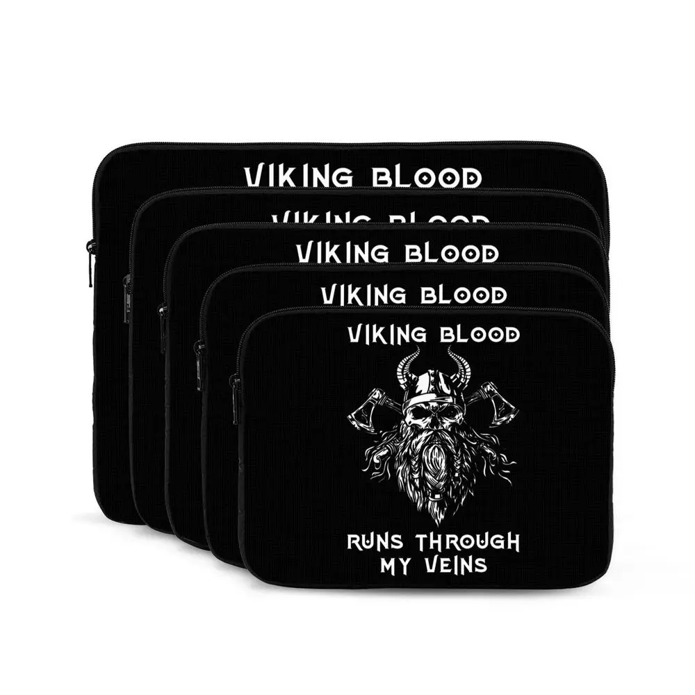 Viking Blood Raven Celtic Cross Laptop Bags