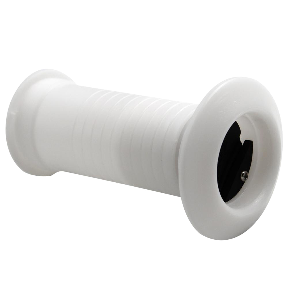 Plastic Covered Thru-Hull Bilge Pump Hose Fitting For Boats White