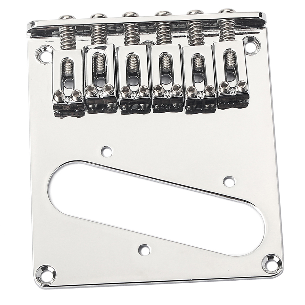 Vintage 6 String Nickel Bass Bridge for Precision Electric Bass Guitar Parts