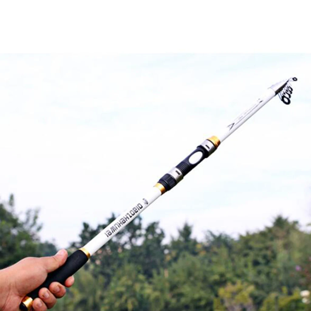 2.1M -3.6M Carp Fishing Rod feeder Hard FRP Carbon Fiber Telescopic Fishing Rod fishing pole Saltwater Freshwater