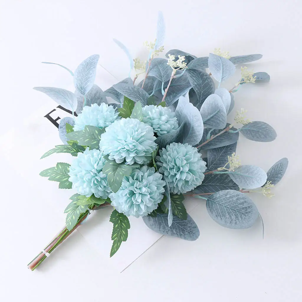 Flower Bouquet Srapbook Decor Fake Flowers Benchmark Bouquets Decoration for Home Wedding Party Table