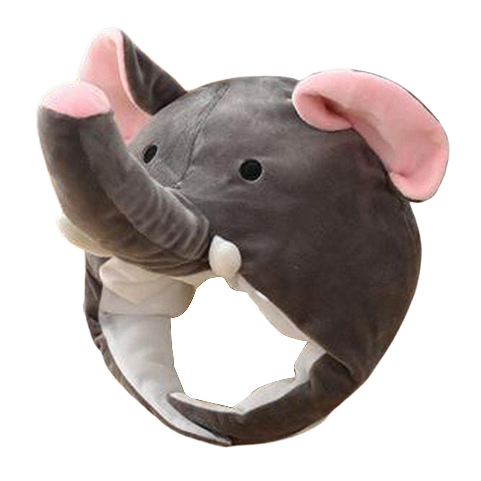 Plush Animal Hat Elephant Critter  Soft Warm Winter Headwear for Stage Performance, Costume, Cosplay Photo Props