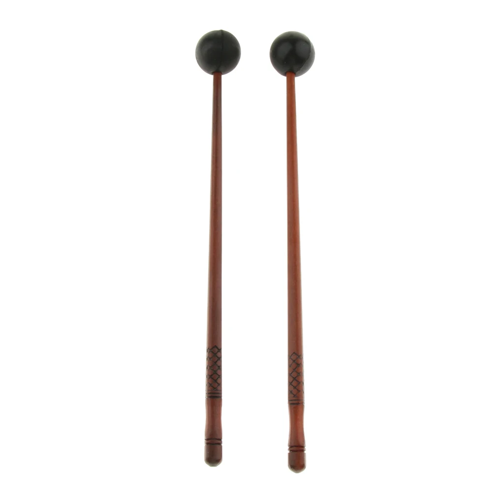 1 Pair 235mm Wooden Tongue Drum Sticks Mallets Beaters Percussion Instrument Accessory For Music Education Yoga Meditation