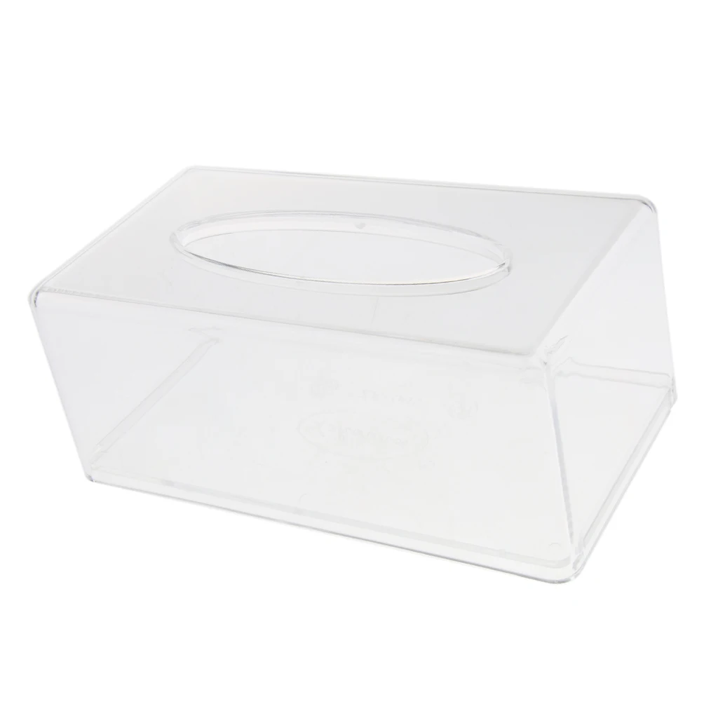 Eco-friendly Clear Tissue Dispenser Cases Facial Paper Towel Box