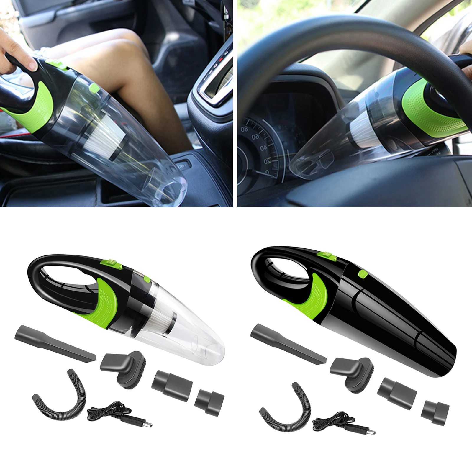 Handheld Car Vacuum 120W High Power 4000PA Wet/Dry for Car Interior Detailing Home Pet Hair Cleaning Accessories