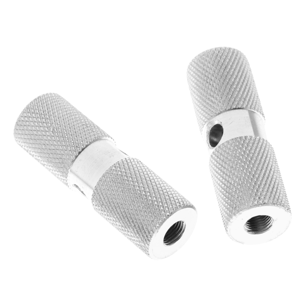 2 pieces BMX pegs for 10mm 3/8 inch axle thread bikes 70mm length BMX pegs