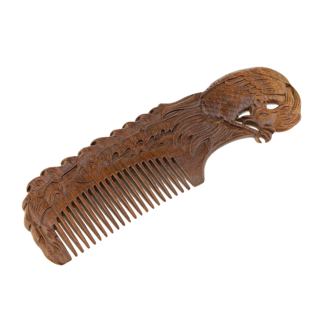 Handmade Wooden Sandalwood Wide Tooth Wood Comb Smooth Comfortable Hair Comb