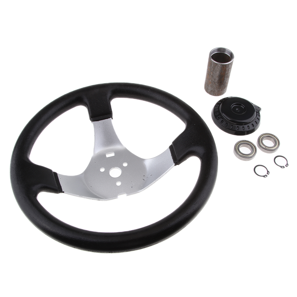 1 Piece Steering Wheel 3-spoke Steering Wheel for Many Kinds of ATV Go Kart