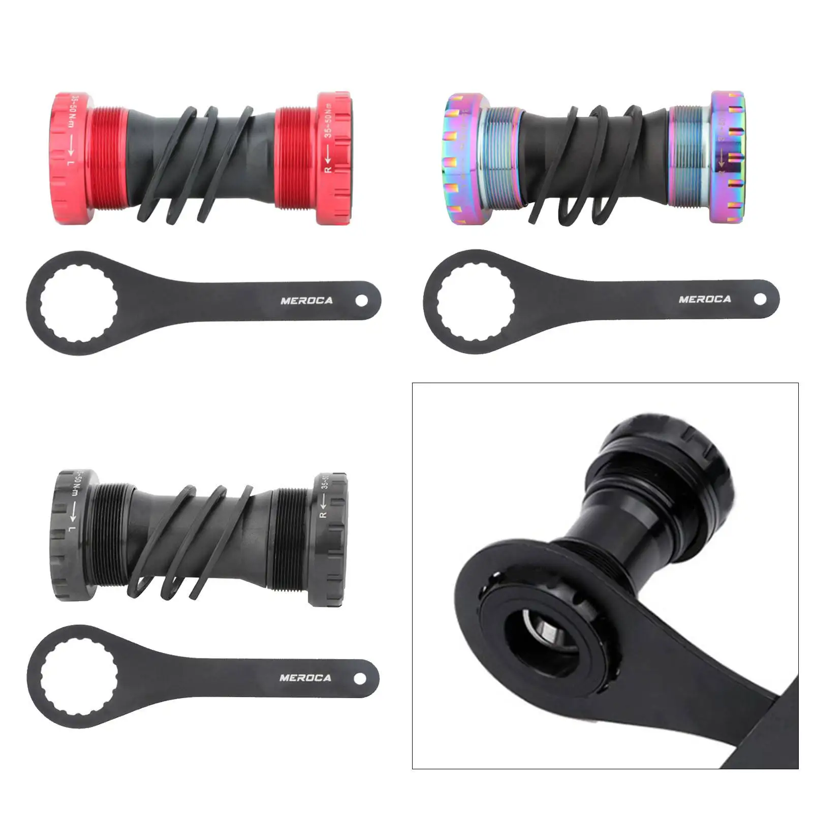 Bottom Bracket 68/73mm BB Threaded Sealed Integrated High Strength Hollow Lightweight for Mountain Bike Bicycle Parts