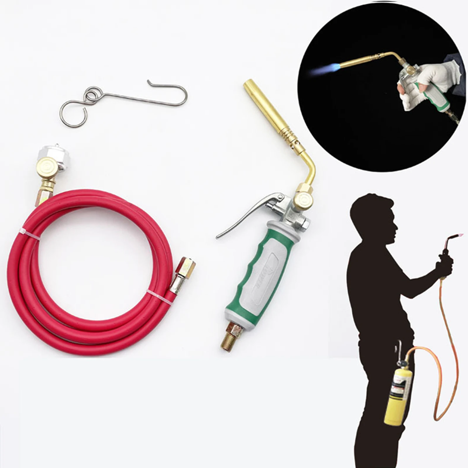 Professional MAPP Gas Torch Brazing Torch of Propane Gas 1.6m Hose for Brazing Soldering Welding Heating Application for BBQ Professional MAPP Gas Torch Brazing Torch of Propane Gas 1.6m Hose for Brazing Soldering Welding Heating Application for BBQ