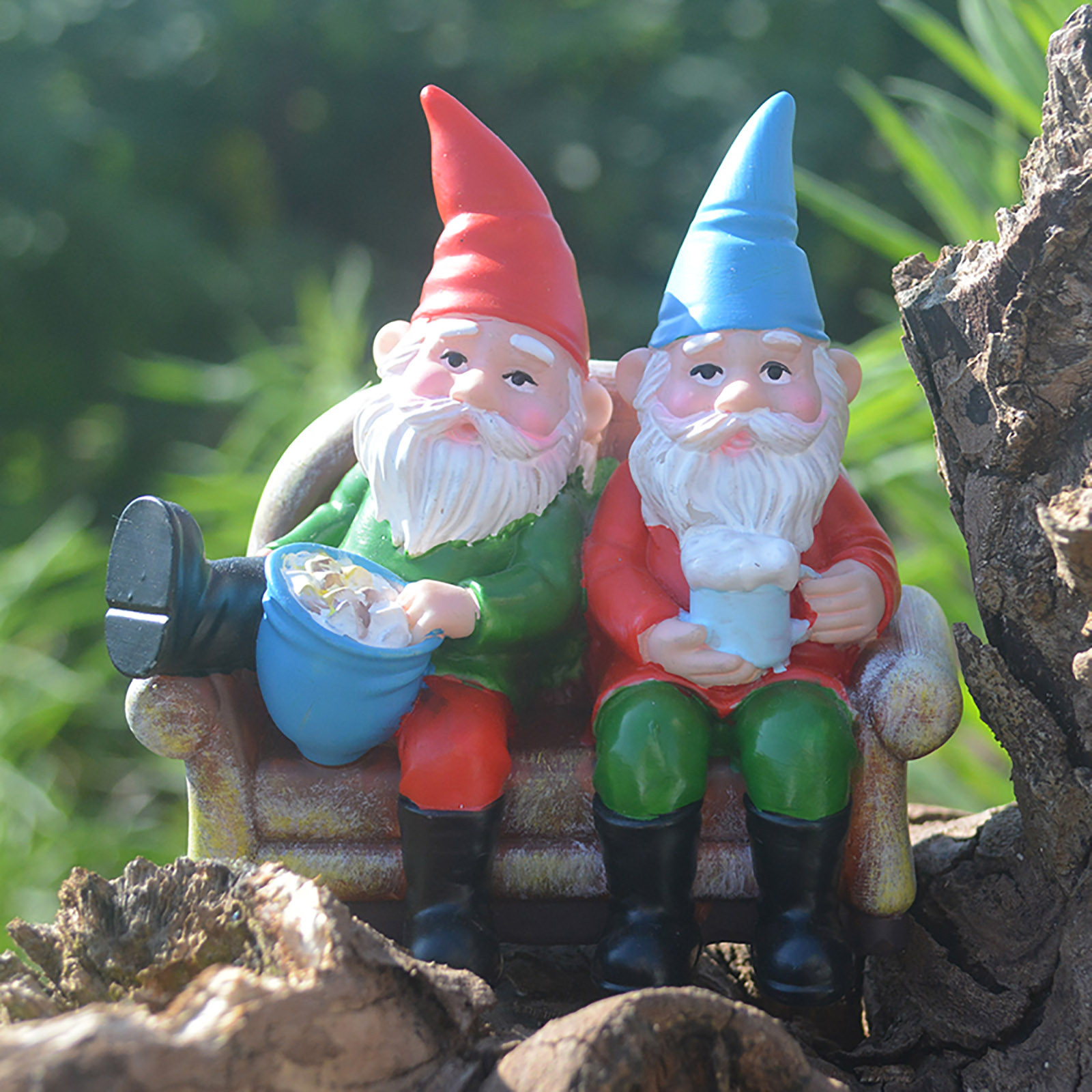 Figurines de gnomes nains en résine ornements exquis Sculpture de