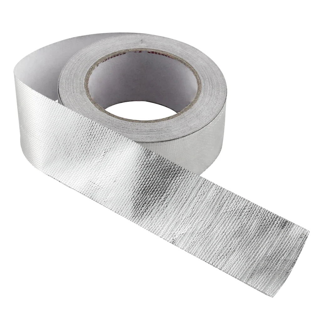 Aluminum Foil Car Heat  Self Adhesive Exhaust Manifold Wrap Tape Roll