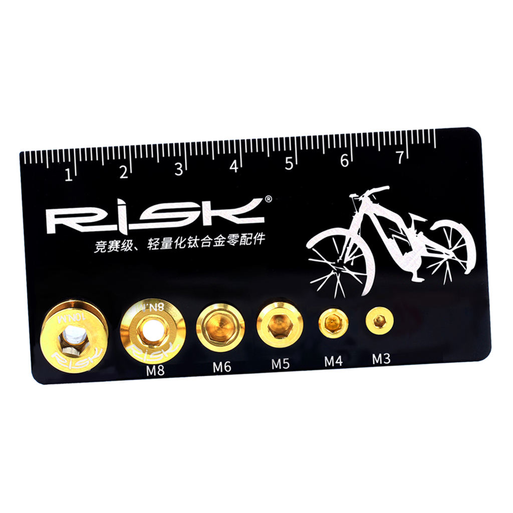 Metric Screw Bolt Nut Thread Measure Gauge Size Checker, Especially Designed to Measure Bicycle Screws / Bolts